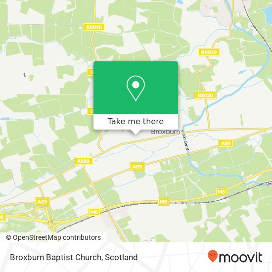 Broxburn Baptist Church map