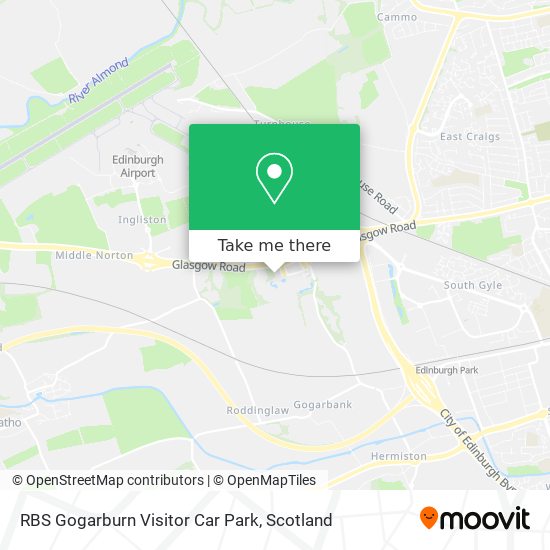 RBS Gogarburn Visitor Car Park map