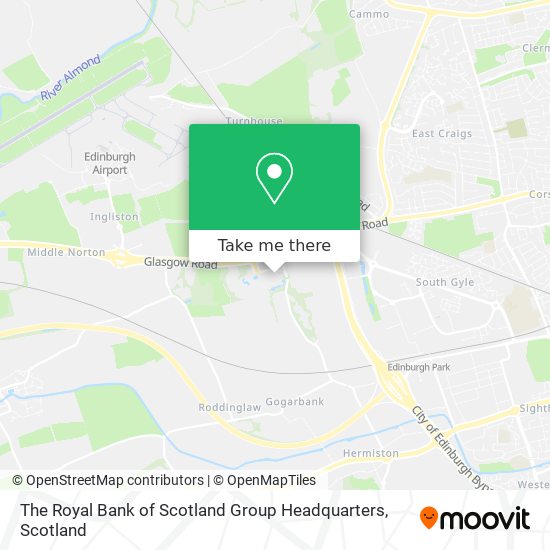 The Royal Bank of Scotland Group Headquarters map