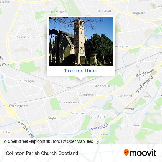 Colinton Parish Church map