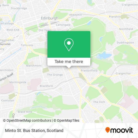 Minto St.  Bus Station map