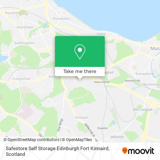 Safestore Self Storage Edinburgh Fort Kinnaird map