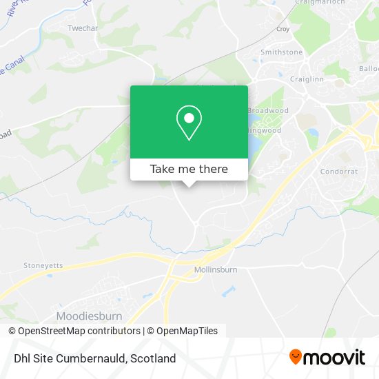 Dhl Site Cumbernauld map