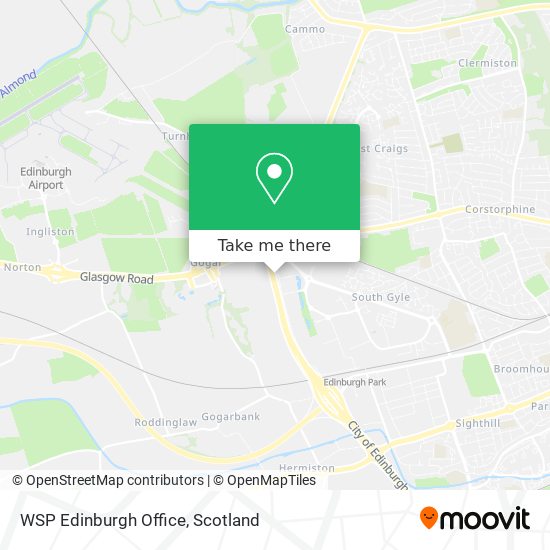 WSP Edinburgh Office map