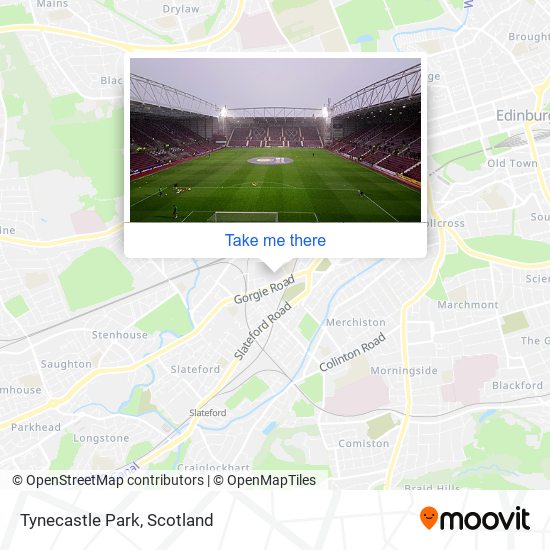 Tynecastle Park map
