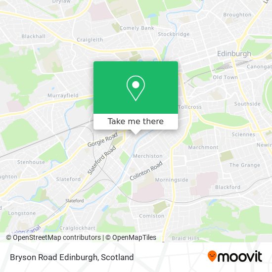 Bryson Road Edinburgh map