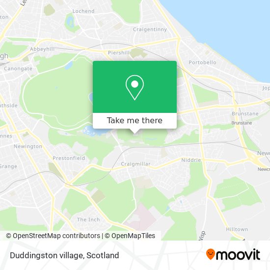 Duddingston village map