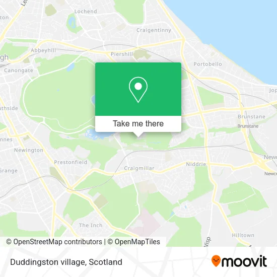 Duddingston village map