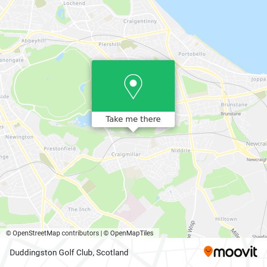 Duddingston Golf Club map