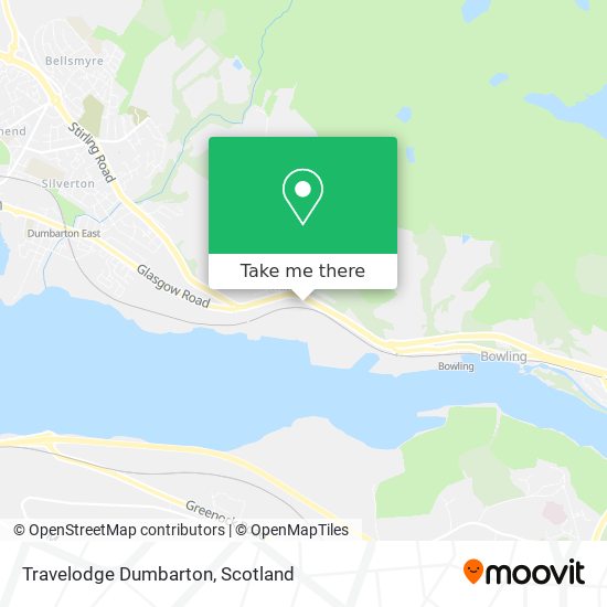 Travelodge Dumbarton map