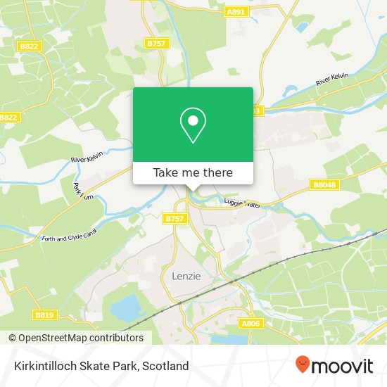 Kirkintilloch Skate Park map