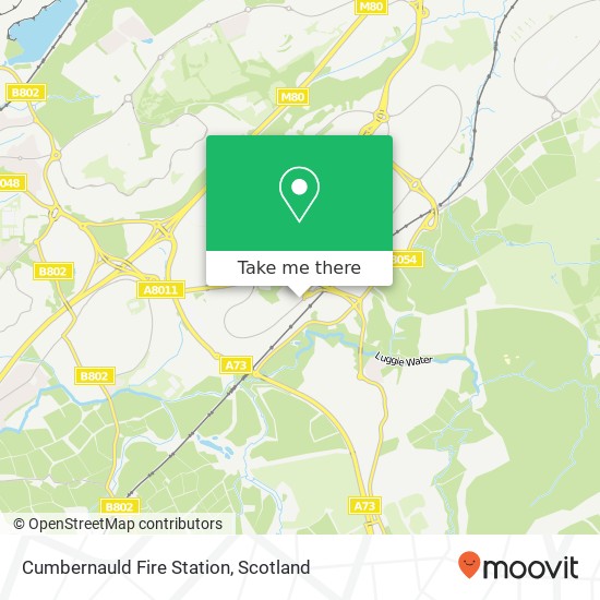 Cumbernauld Fire Station map