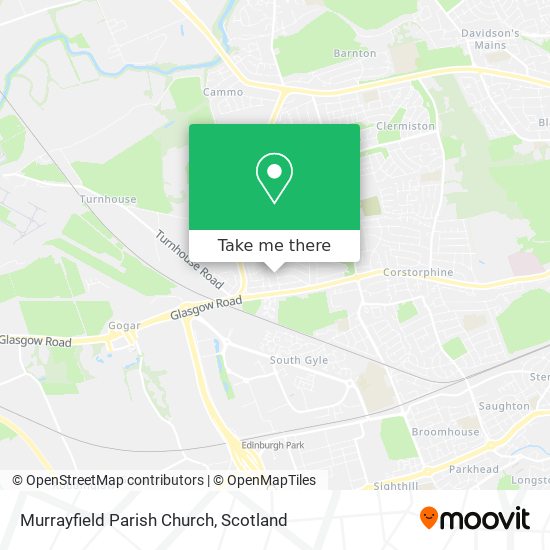 Murrayfield Parish Church map