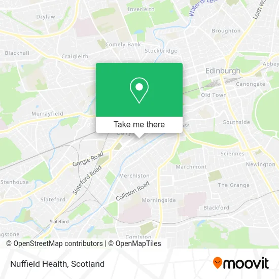 Nuffield Health map