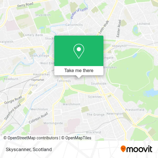 Skyscanner map