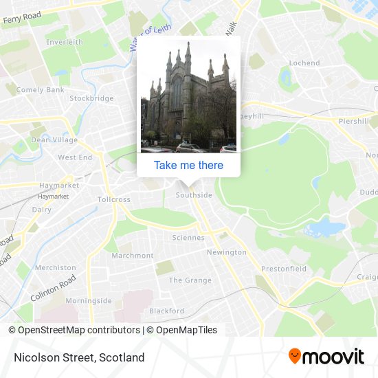 Nicolson Street map