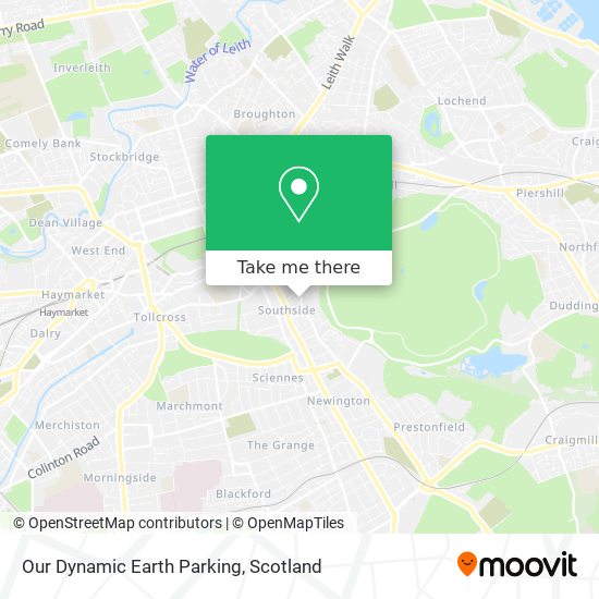 Our Dynamic Earth Parking map