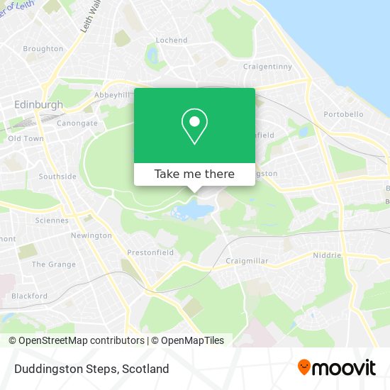 Duddingston Steps map