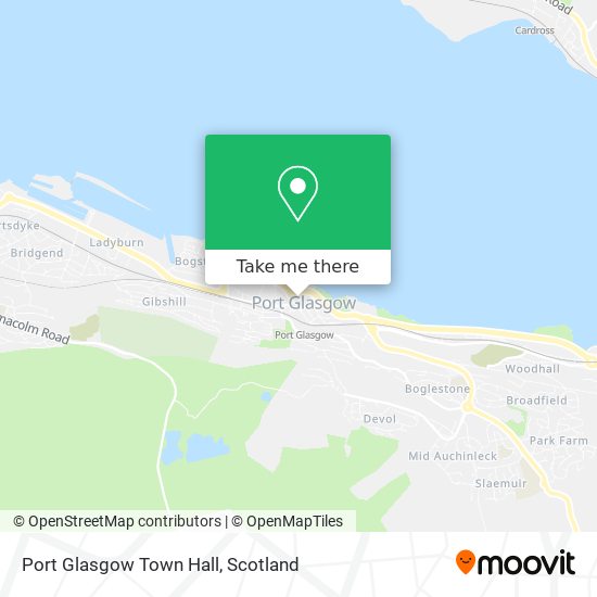 Port Glasgow Town Hall map