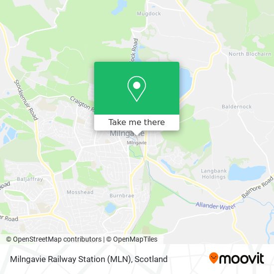 Milngavie Railway Station (MLN) map