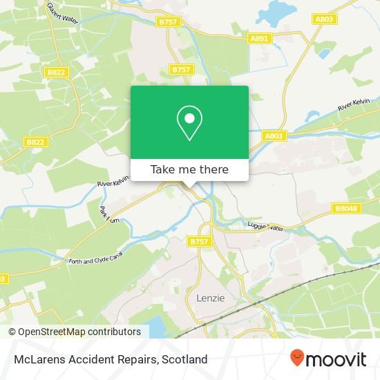 McLarens Accident Repairs map