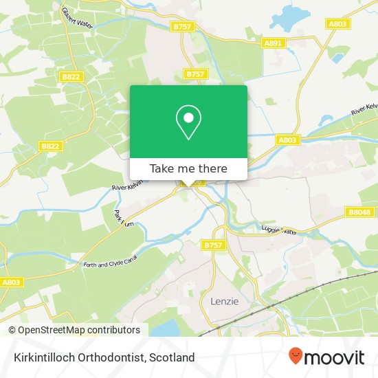 Kirkintilloch Orthodontist map