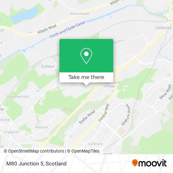 M80 Junction 5 map
