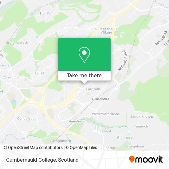 Cumbernauld College map