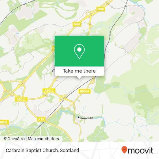 Carbrain Baptist Church map