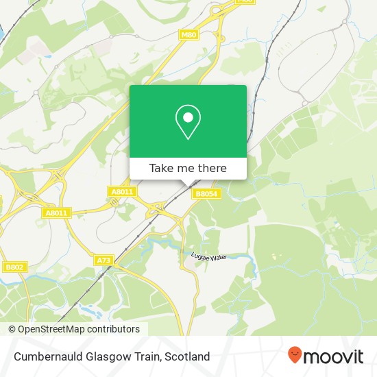 Cumbernauld Glasgow Train map