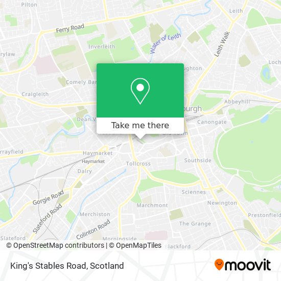 King's Stables Road map