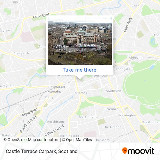 Castle Terrace Carpark map
