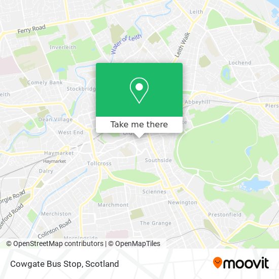 Cowgate Bus Stop map