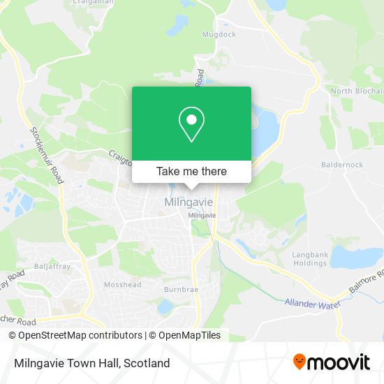 Milngavie Town Hall map