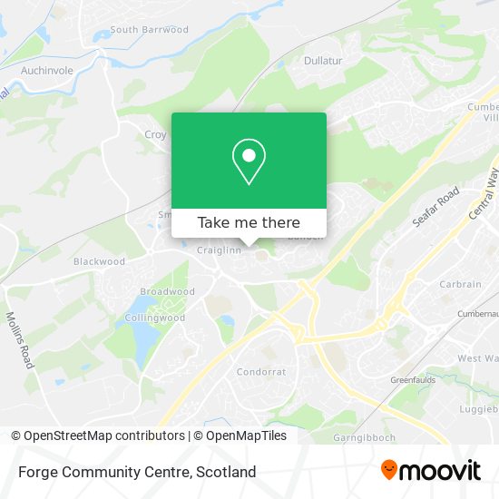 Forge Community Centre map