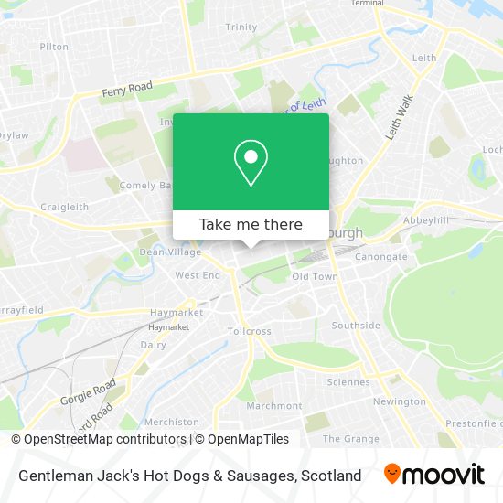 Gentleman Jack's Hot Dogs & Sausages map