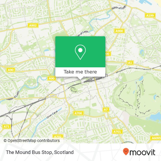 The Mound Bus Stop map