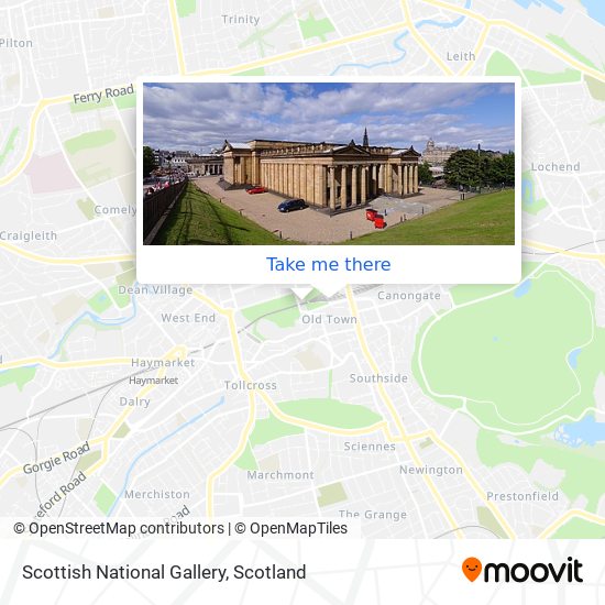 Scottish National Gallery map