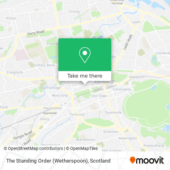The Standing Order (Wetherspoon) map