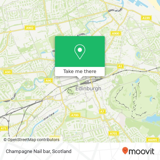 Champagne Nail bar map