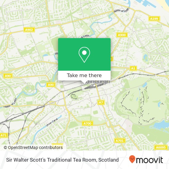 Sir Walter Scott's Traditional Tea Room map