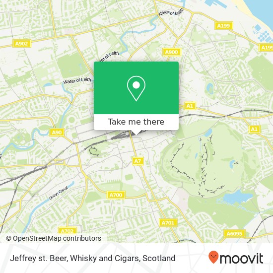 Jeffrey st. Beer, Whisky and Cigars map