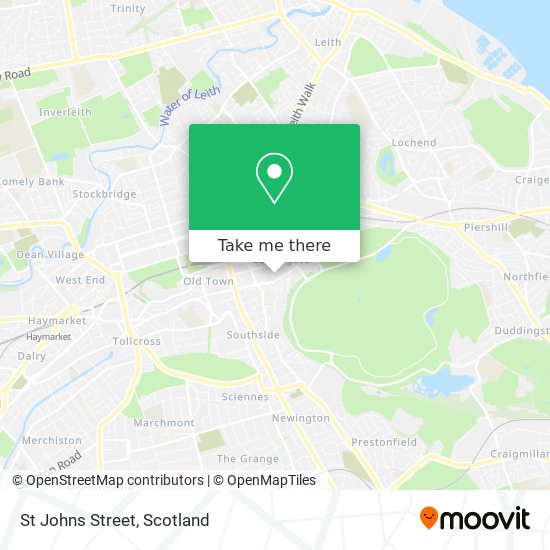 St Johns Street map