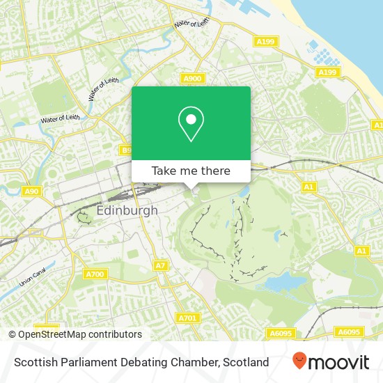 Scottish Parliament Debating Chamber map