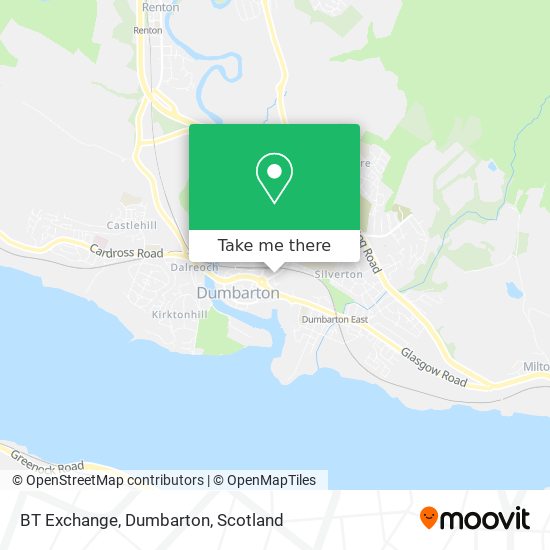 BT Exchange, Dumbarton map