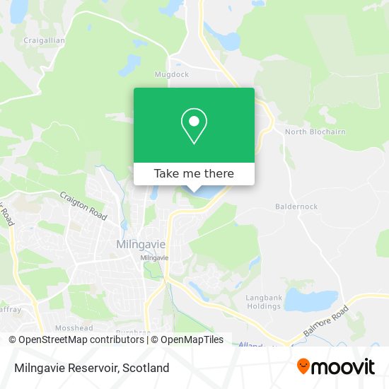 Milngavie Reservoir map