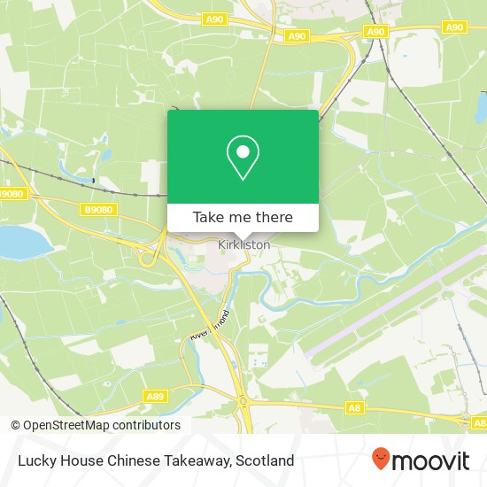 Lucky House Chinese Takeaway map