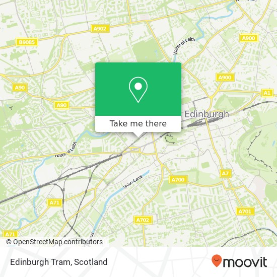 Edinburgh Tram map