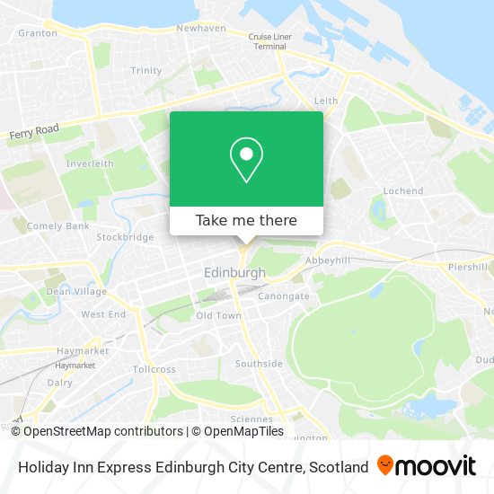 Holiday Inn Express Edinburgh City Centre map