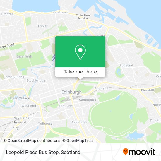Leopold Place Bus Stop map